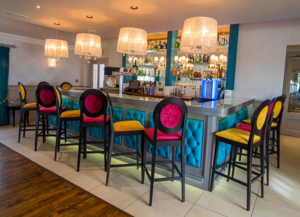 Hotel-design-13-600x434-1 Colourful upholstered bar seating, interior fabric and soft furnishing project by The Design Barn, County Galway