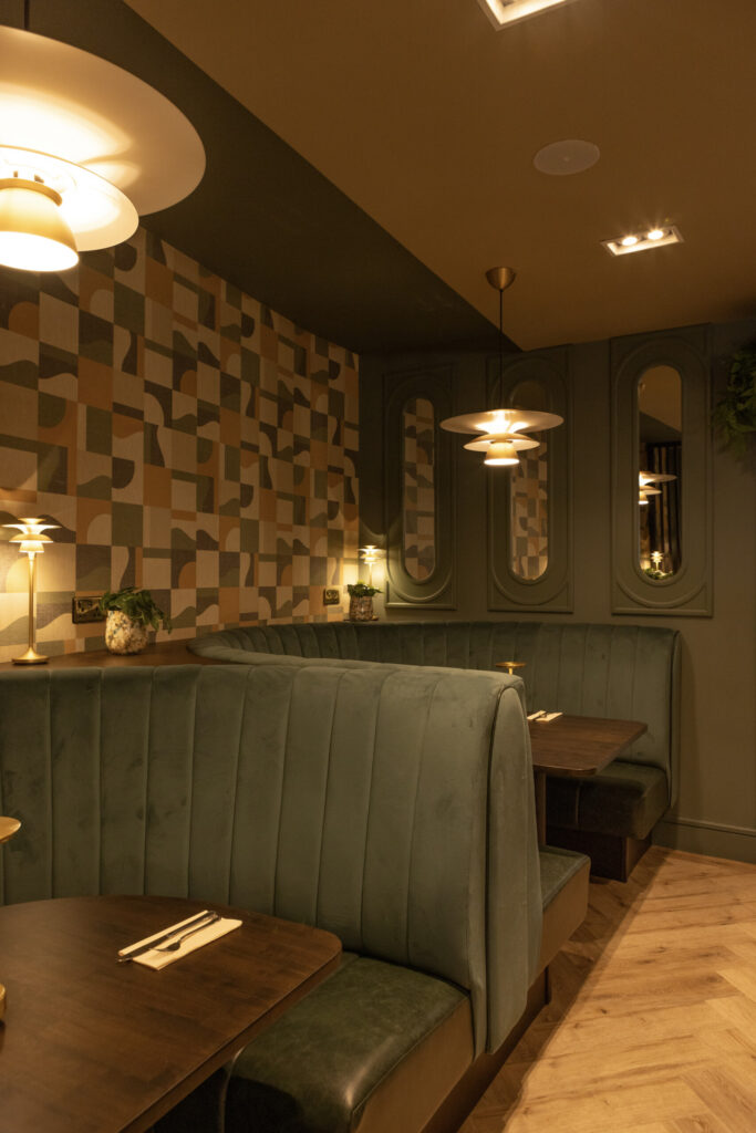 IMG_5639-scaled Luxury bar interior with ambient lighting and soft furnishings, The Peppermill Bar and Restaurant Nenagh, interior design by The Design Barn, Galway Ireland